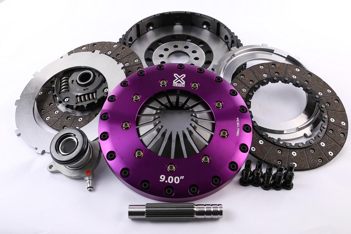 Xtreme Performance - 230mm Sprung hub Organic Twin Plate Clutch Kit Incl Flywheel & CSC 1000Nm - Ford Focus 2.5 ST (05-12)