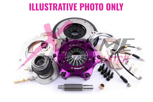 Xtreme Performance - 184mm Rigid Ceramic Twin Plate Clutch Kit Incl Flywheel & CSC 1220Nm - Toyota Corolla 1.6 GR 4WD (GZEA14) (23-23)