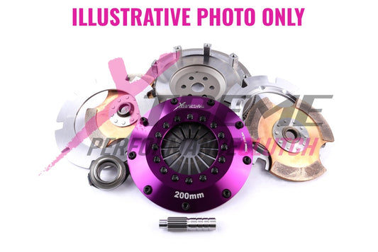 Xtreme Performance - 200mm Rigid Ceramic Twin Plate Clutch Kit Incl Flywheel 1200Nm - Mazda 626 2.0 i (GE10S1) (91-97)