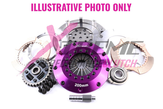 Xtreme Performance - 200mm Sprung Ceramic Twin Plate Clutch Kit Incl Flywheel 1200Nm - Mazda 626 2.0 (GW) (02-98)