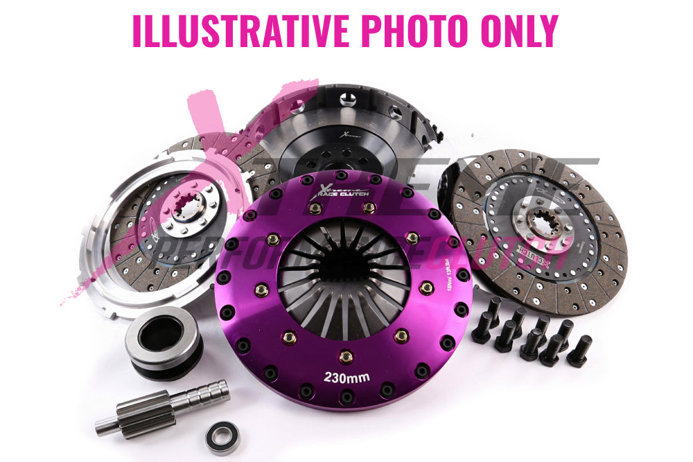 Xtreme Performance - 230mm Organic Twin Plate Clutch Kit Incl Flywheel 1200Nm - Ford F-350 5.8 (79-86)