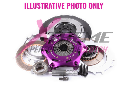 Xtreme Performance - 184mm Sprung Ceramic Twin Plate Clutch Kit Incl Flywheel 1220Nm - Mitsubishi Lancer EVO I (CD9A) (92-93)