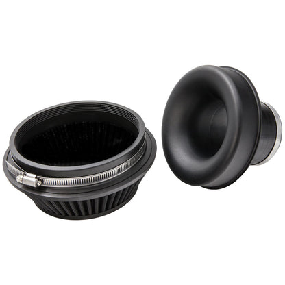 Ramair PRORAM 80mm OD Neck Small Cone Air Filter with Velocity Stack
