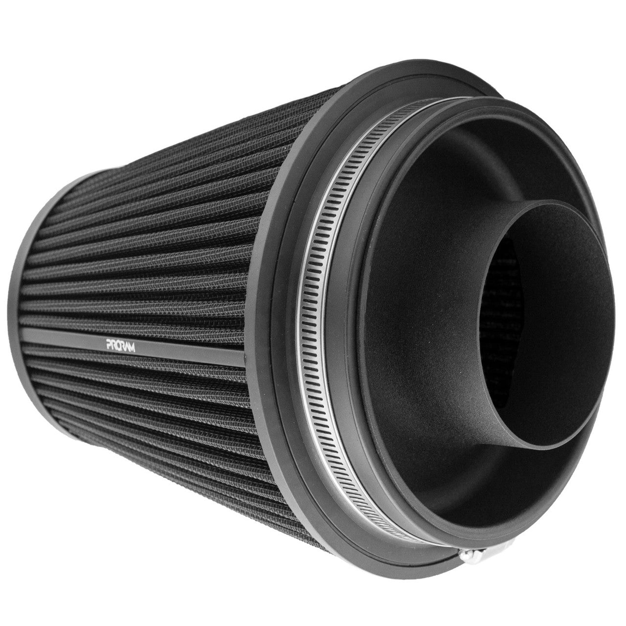 Ramair PRORAM 90mm ID Neck Large Cone Air Filter with Velocity Stack and Coupling