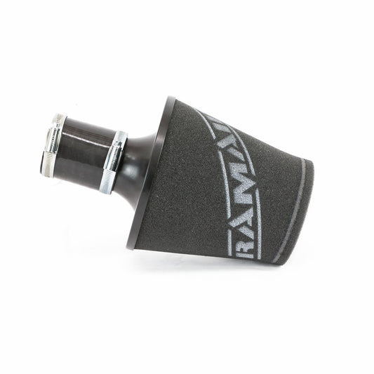 Ramair Medium Foam Filter Aluminium Base 60mm Black with Silicone Coupler