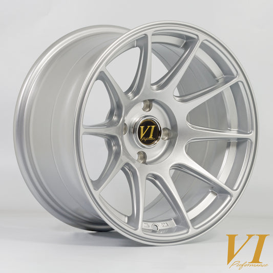 6Performance BDR Alloy Wheels - 15x8.25 | 4x100 | ET0 | Silver