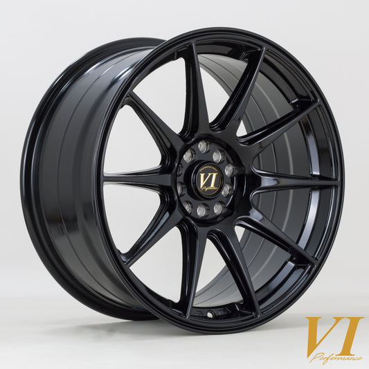 6Performance BDR Alloy Wheels - 18x8.75 | 5x100-5x114 | ET30 | Black