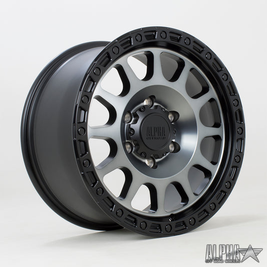 Alpha Offroad Brawler Alloy Wheels - 17x9 | 6x139 | ET40 | SBlackMF