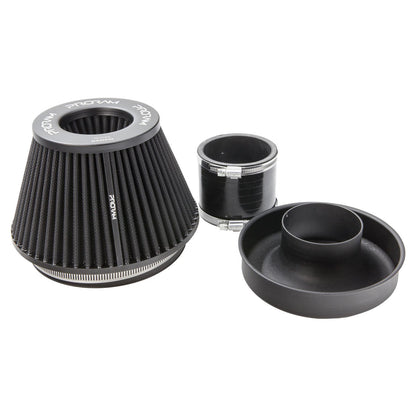Ramair PRORAM 90mm ID Neck Medium Cone Air Filter with Velocity Stack and Coupling