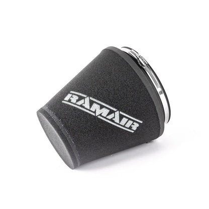 Ramair 76mm OD Neck Large Cone Air Filter with Velocity Stack