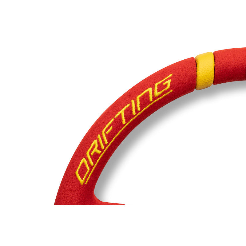 MOMO Drifting Steering Wheel - Anthracite Spokes / Red Microfibre