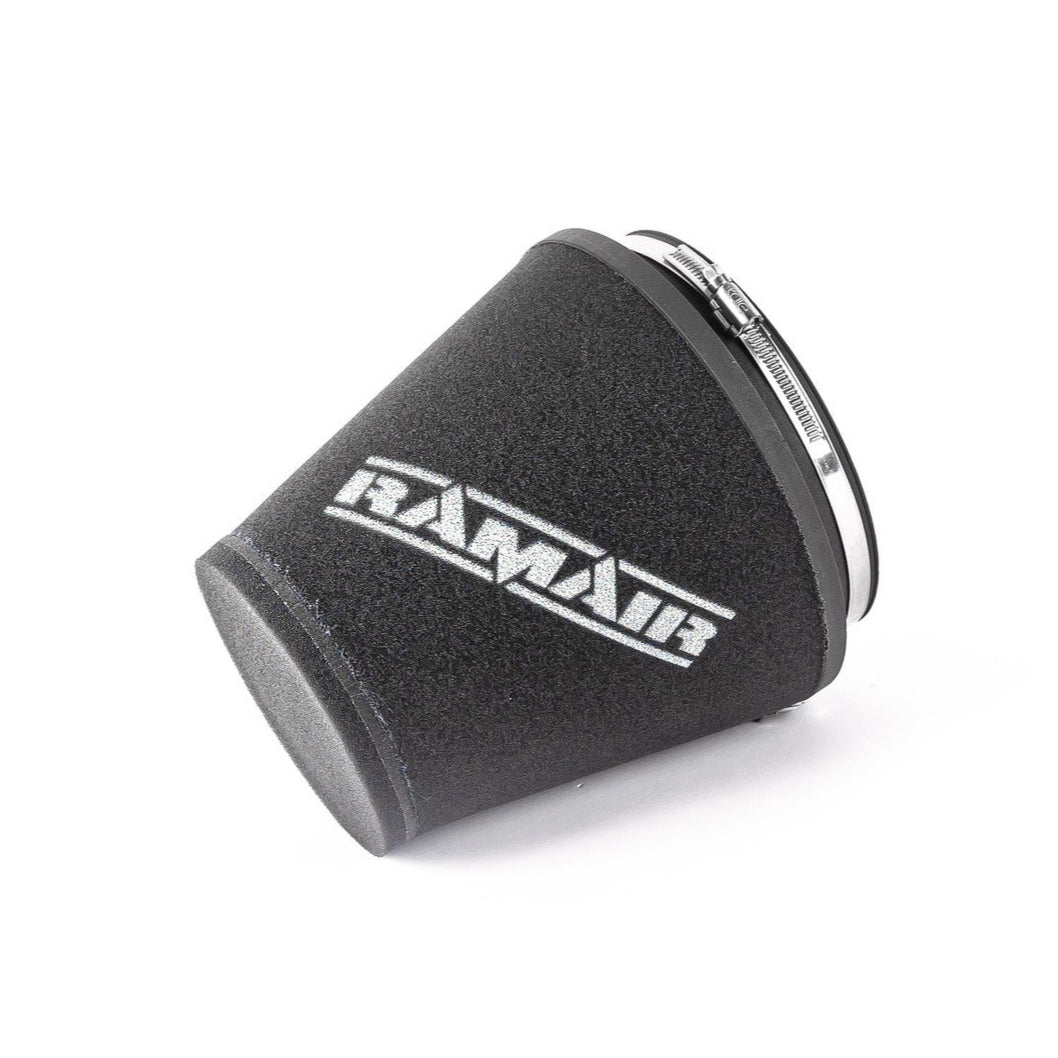 Ramair 70mm ID Neck Large Cone Air Filter with Velocity Stack and Coupling