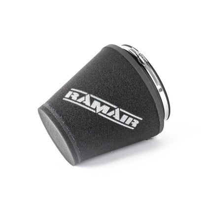 Ramair 70mm ID Neck Large Cone Air Filter with Velocity Stack and Coupling