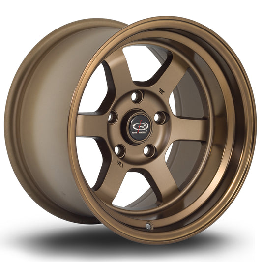 Rota Grid-V Alloy Wheels - 15x9 | 5x114 | ET0 | SPBronze