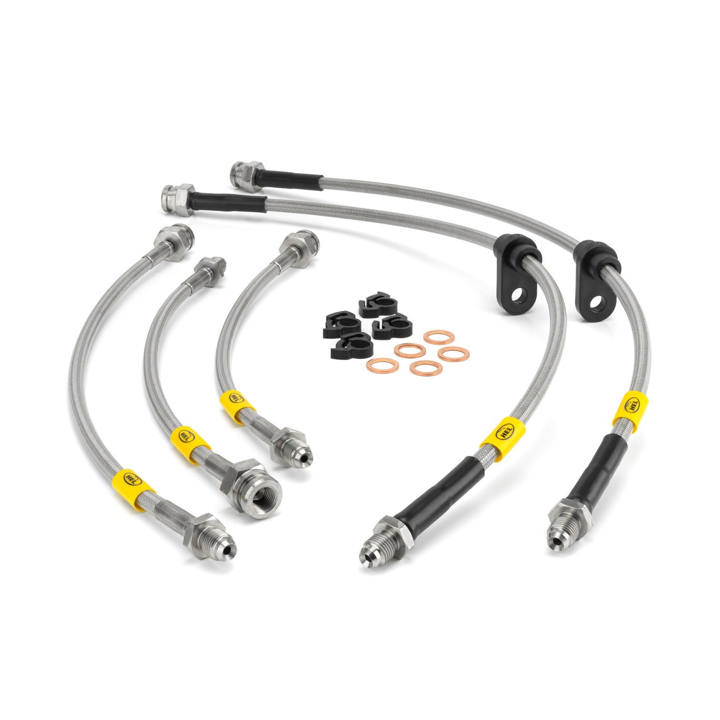 HEL Braided Brake Lines for Toyota Corolla 1.3 Saloon (80-83)