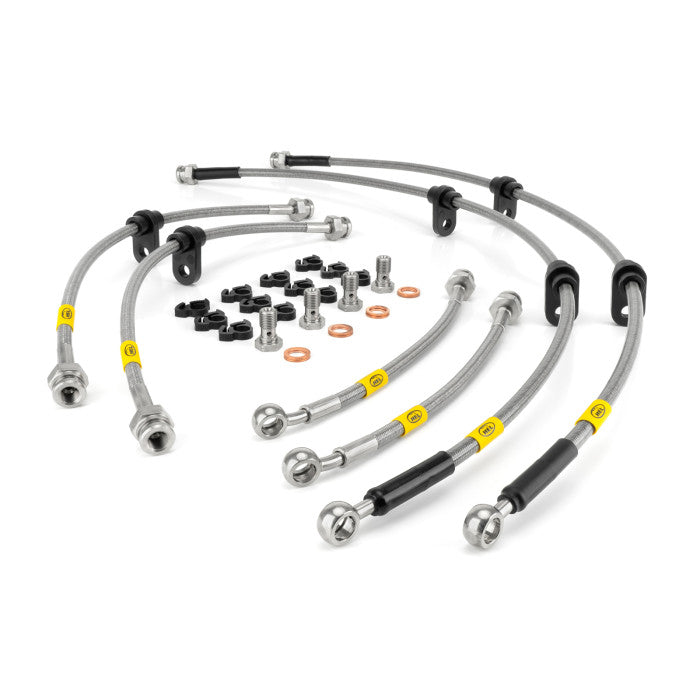 HEL Performance Braided Brake Lines - Audi 200 (6 Pc Kit)