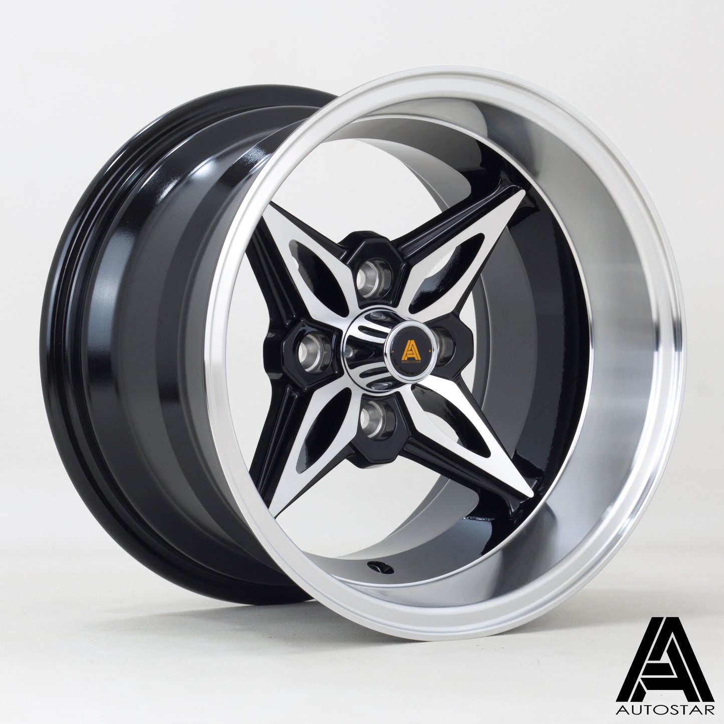 Autostar Kanji Alloy Wheels - 14x9 | 4x100 | ET-13 | PFBlack