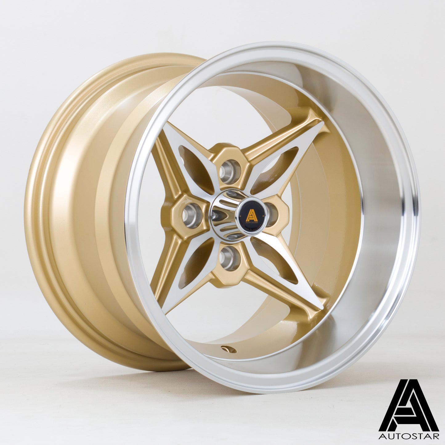 Autostar Kanji Alloy Wheels - 14x9 | 4x100 | ET-13 | PFGold