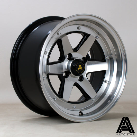 Autostar Magic Alloy Wheels - 15x8 | 4x114 | ET0 | RFBlack