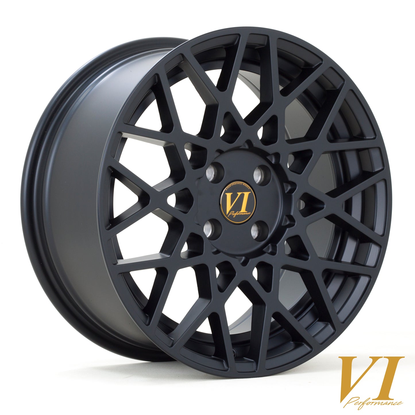 6Performance Mesh Alloy Wheels - 17x8 | 4x108 | ET35 | FBlack