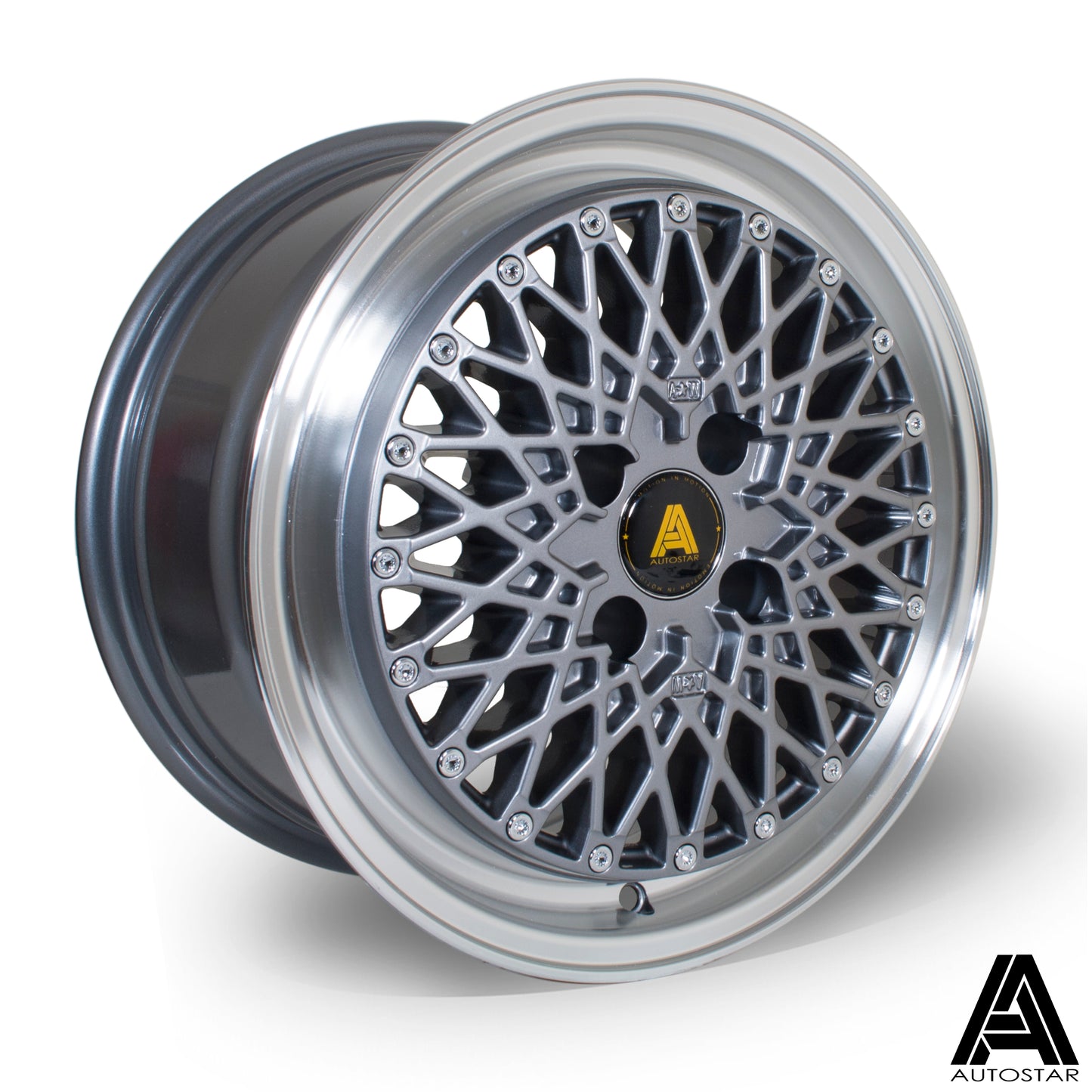 Autostar Minus Alloy Wheels - 15x7.5 | 4x100 | ET25 | RLGunmetal