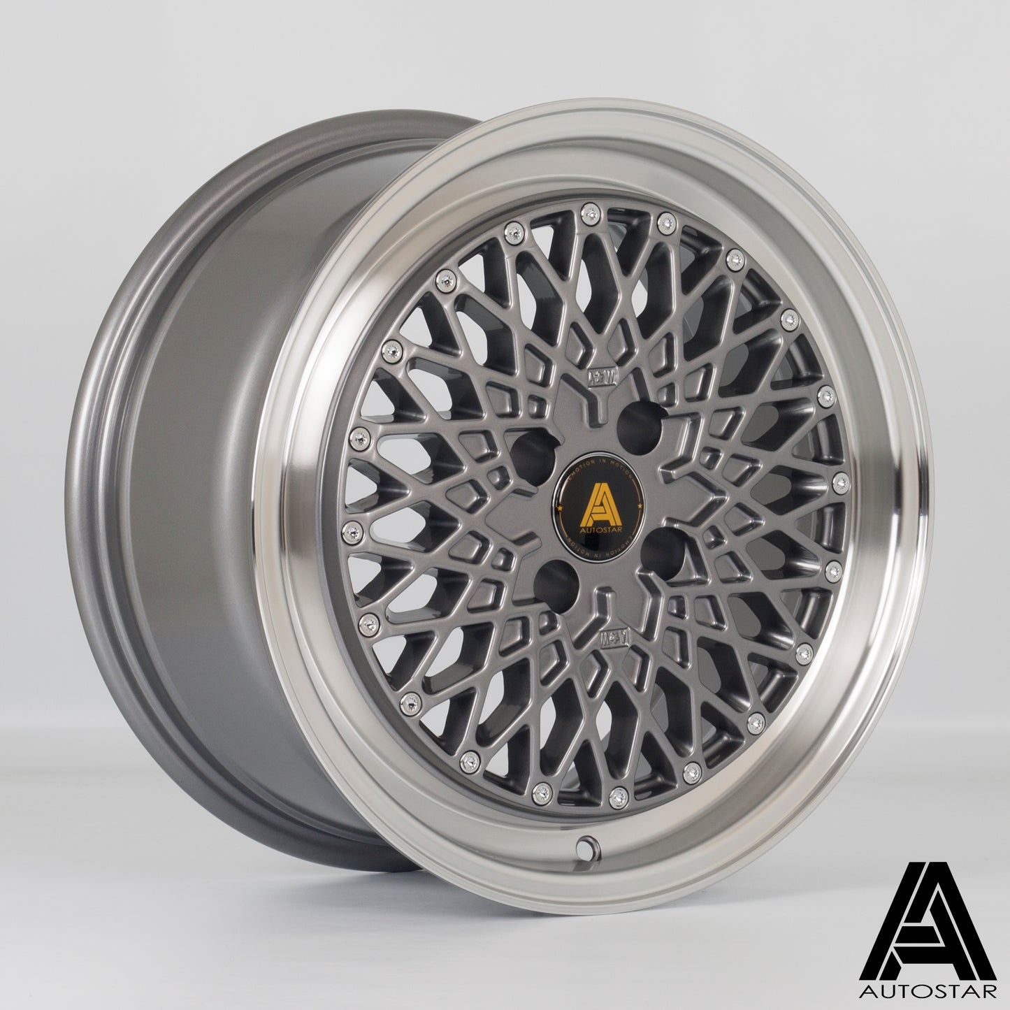 Autostar Minus Alloy Wheels - 16x7.5 | 4x100 | ET35 | RLGunmetal