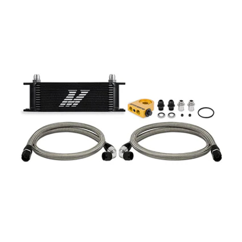 Mishimoto Universal 13 Row Thermostatic Oil Cooler Kit (Black)