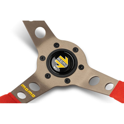 MOMO Mod.07 Steering Wheel  - Red Microfibre