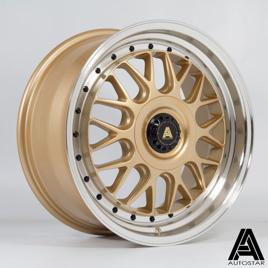 Autostar Monza Alloy Wheels - 18x8.5 | 5x112-5x120 | ET45 | RLGold