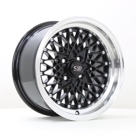 Rota OSMesh Alloy Wheels - 15x8 | 4x100 | ET20 | RLBlack