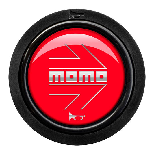 MOMO 2 Contact Horn Button - MOMO Arrow Gloss Red/Silver