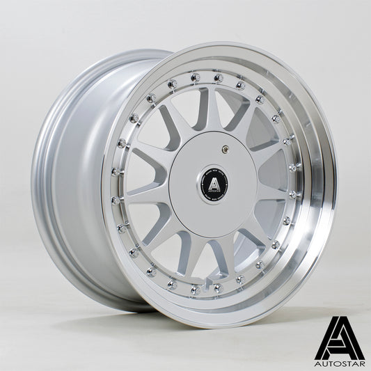 Autostar Raider Alloy Wheels - 15x7.5 | 4x100-4x108 | ET20 | RLSilver