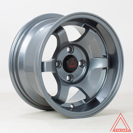 Autostar Roku Alloy Wheels - 13x7 | 4x101.6 | ET0 | Gunmetal