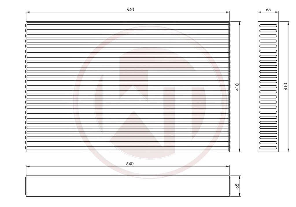 Wagner Tuning Competition Intercooler Core 640x410x65