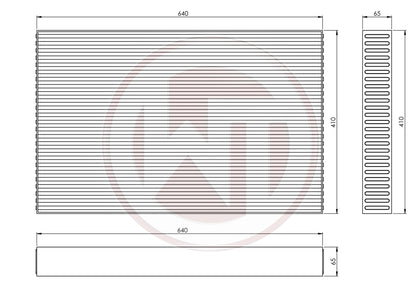 Wagner Tuning Competition Intercooler Core 640x410x65