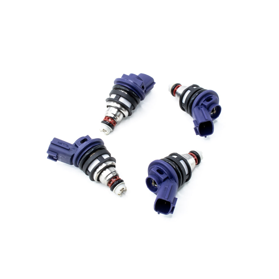 DeatschWerks DW Set of 4 370cc Side Feed Injectors for Nissan G20/SR20/240SX SR20DET/KA24DE (91-98)