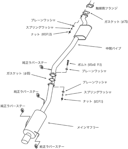 HKS SS Hiper Muffler - Nissan Skyline R33 GTR