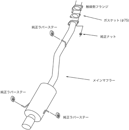 HKS Silent Hi-Power Type-H Exhaust - Mazda RX-7 FD