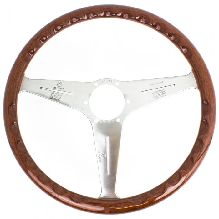 Nardi Classic Wood Steering Wheel 390mm with Satin Spokes