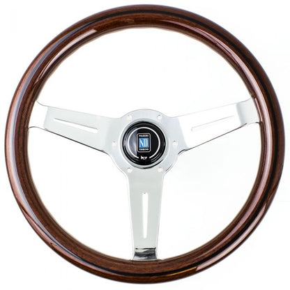 Nardi Classic Wood Steering Wheel 330mm with Polished Spokes