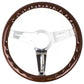 Nardi Classic Wood Steering Wheel 330mm with Polished Spokes