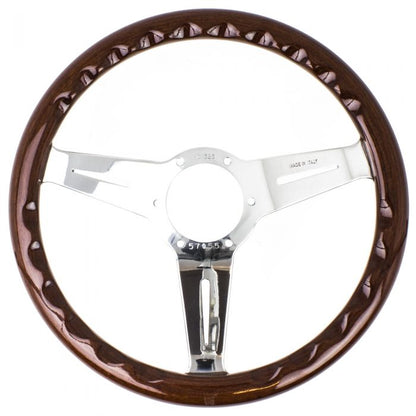 Nardi Classic Wood Steering Wheel 330mm with Polished Spokes