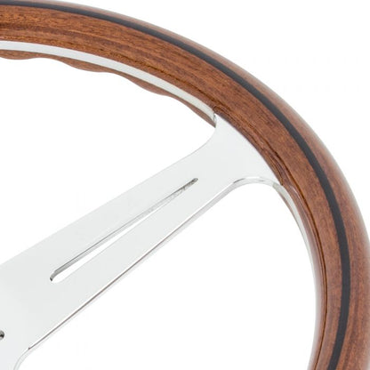 Nardi Classic Wood Steering Wheel 360mm with Polished Spokes