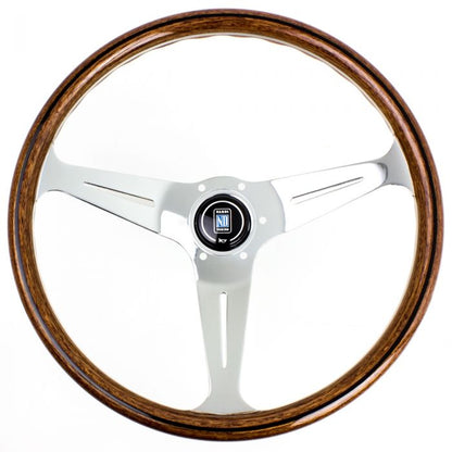 Nardi Classic Wood Steering Wheel 390mm with Polished Spokes