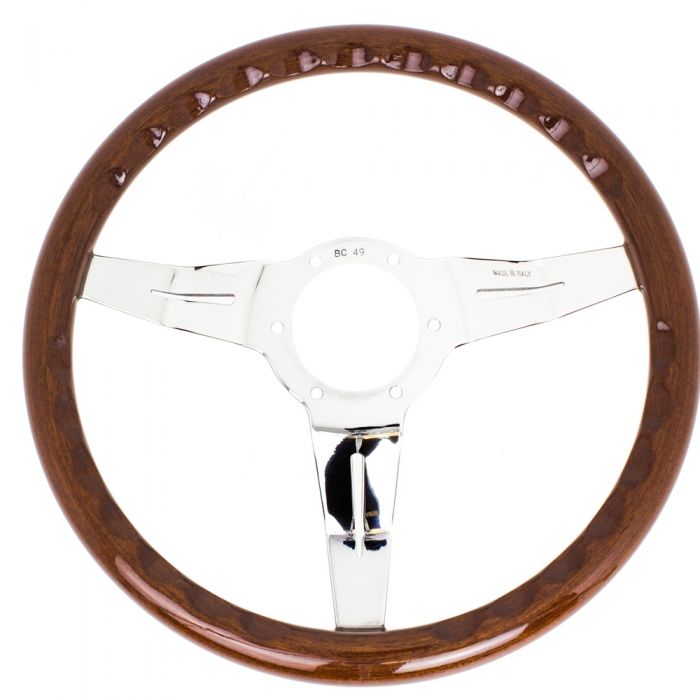 Nardi Deep Corn Wood Steering Wheel 330mm with Polished Spokes