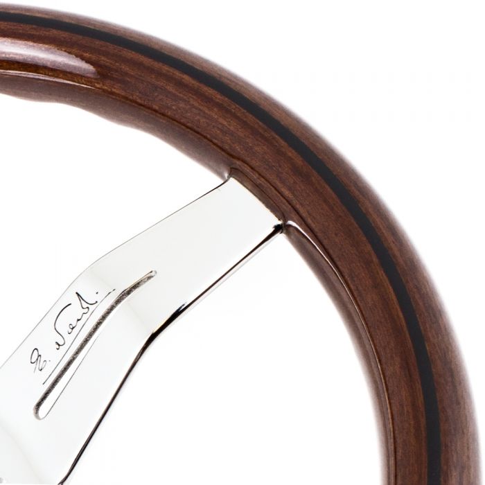 Nardi Deep Corn Wood Steering Wheel 330mm with Polished Spokes