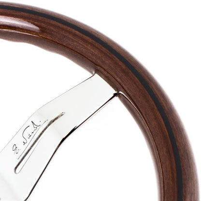 Nardi Deep Corn Wood Steering Wheel 330mm with Polished Spokes