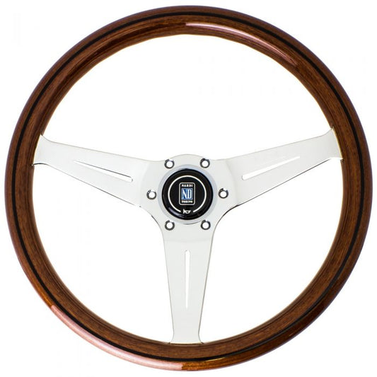 Nardi Deep Corn Wood Steering Wheel 350mm with Polished Spokes