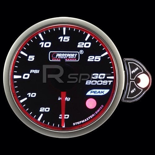 Prosport 52mm Smoked Stepper Motor Touch Air / Fuel Ratio Gauge