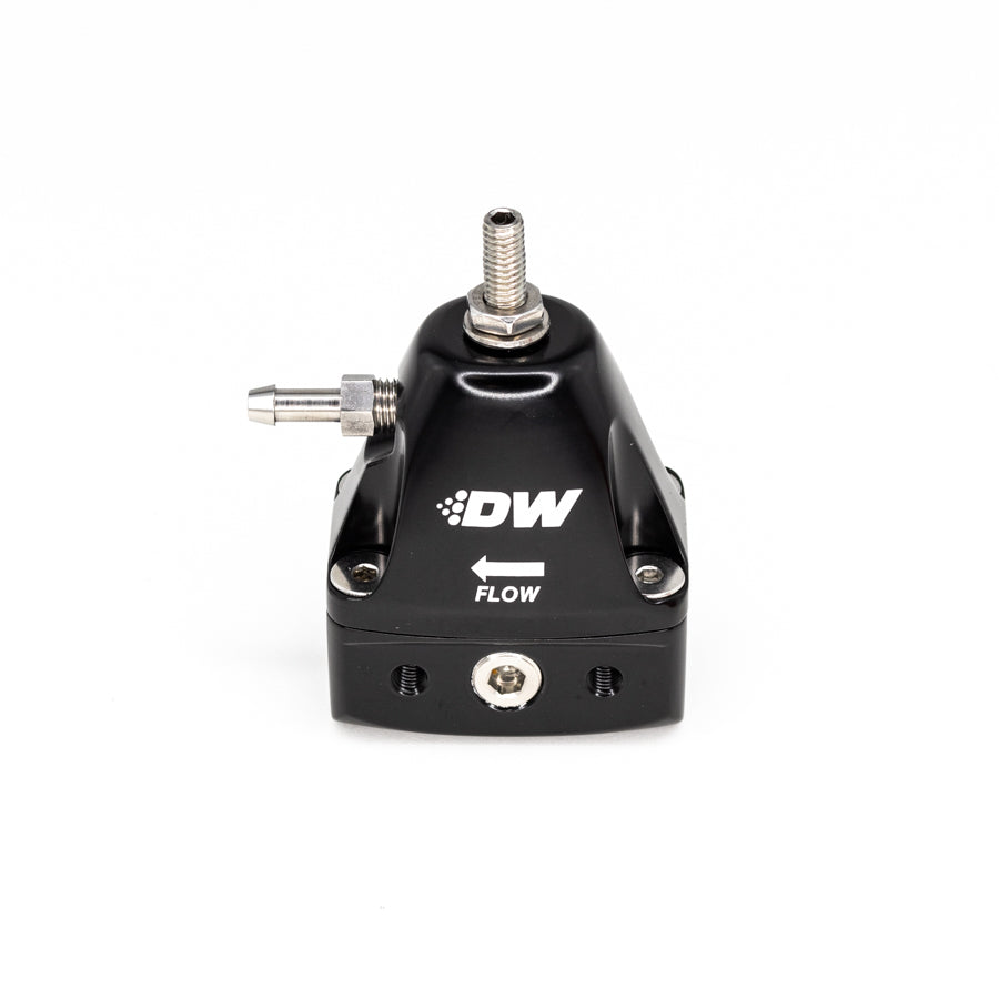 DeatschWerks DWR1000iL In-Line Adjustable Fuel Pressure Regulator, Universal Fitment - Black